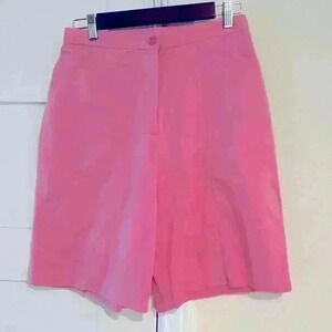 VINTAGE LILLY’s of Beverly Hills Barbie pink Dressy Golf Walking Shorts Size 6